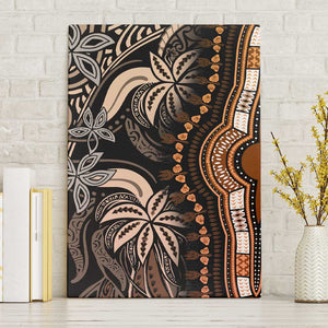 Polynesia Mixed African Dashiki Canvas Wall Art Afro-pacific Culture - Gold