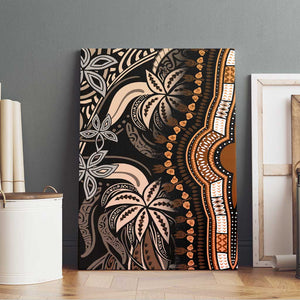 Polynesia Mixed African Dashiki Canvas Wall Art Afro-pacific Culture - Gold