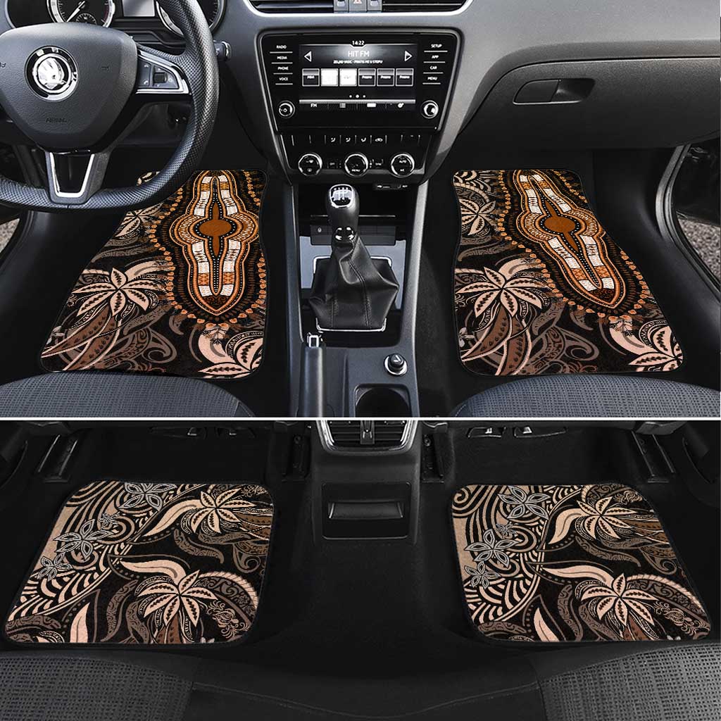 Polynesia Mixed African Dashiki Car Mats Afro-pacific Culture - Gold