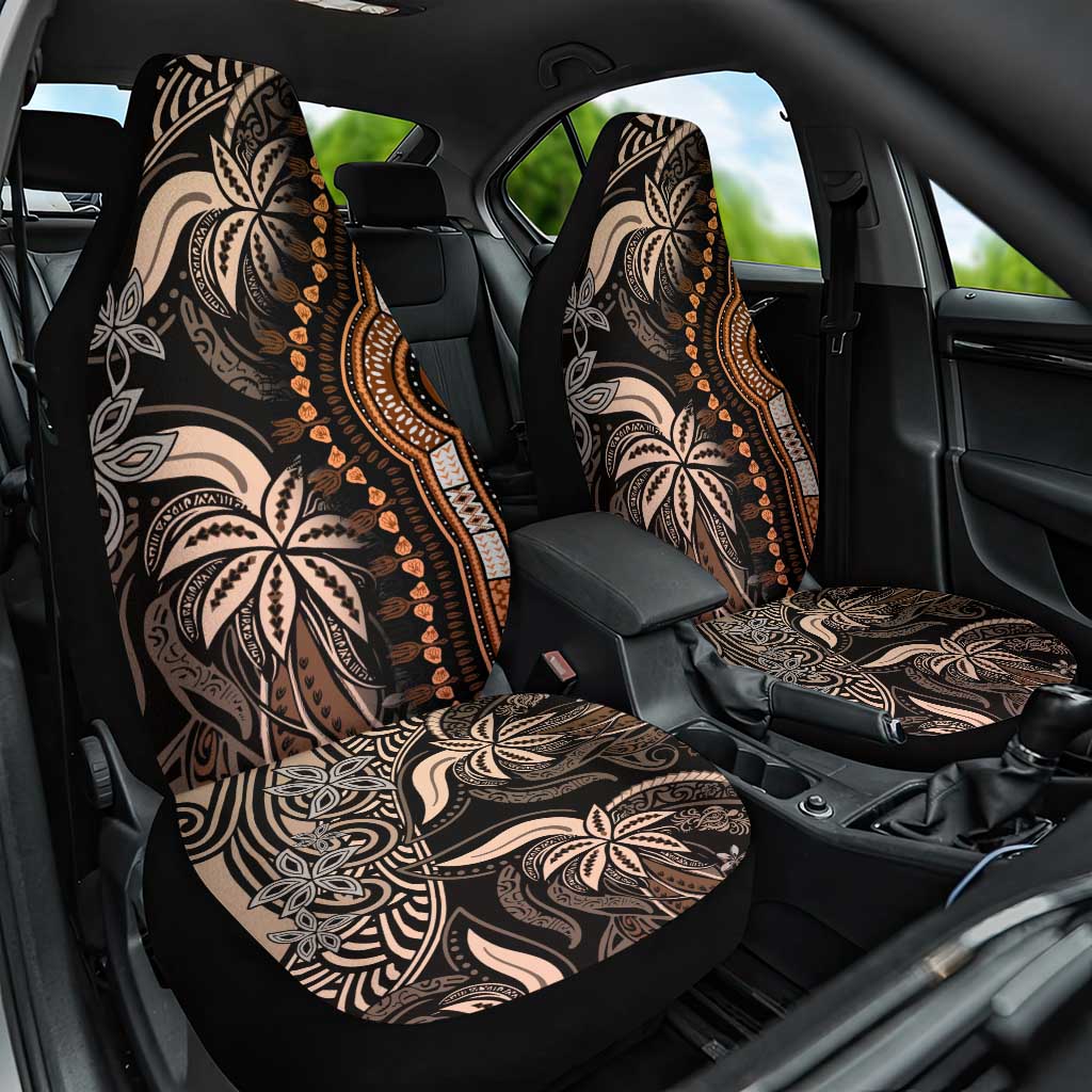 Polynesia Mixed African Dashiki Car Seat Cover Afro-pacific Culture - Gold