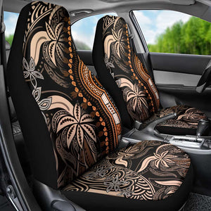 Polynesia Mixed African Dashiki Car Seat Cover Afro-pacific Culture - Gold