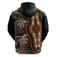 Polynesia Mixed African Dashiki Hoodie Afro-pacific Culture - Gold