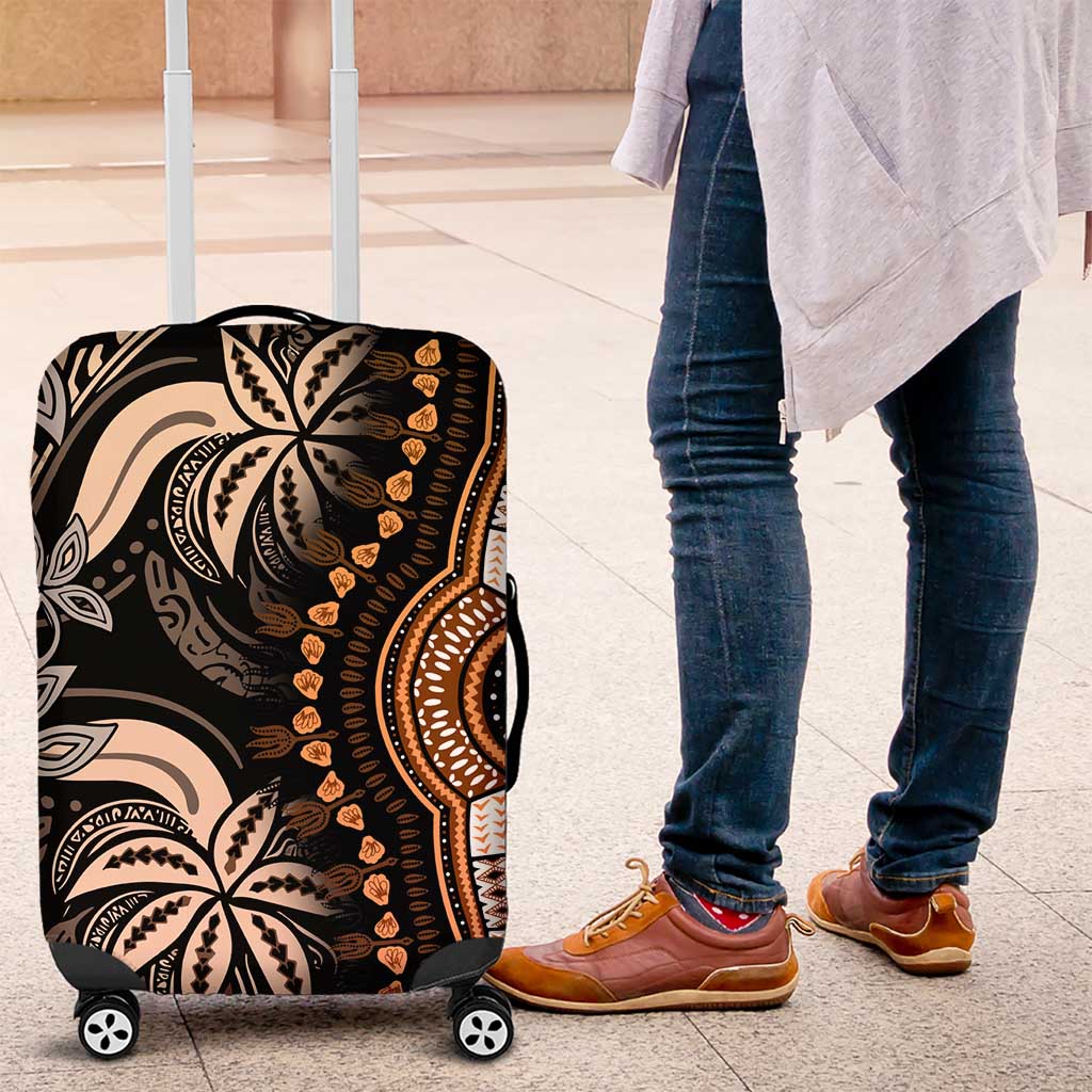 Polynesia Mixed African Dashiki Luggage Cover Afro-pacific Culture - Gold