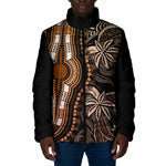 Polynesia Mixed African Dashiki Padded Jacket Afro-pacific Culture - Gold