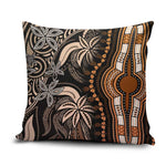 Polynesia Mixed African Dashiki Pillow Cover Afro-pacific Culture - Gold