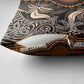 Polynesia Mixed African Dashiki Pillow Cover Afro-pacific Culture - Gold