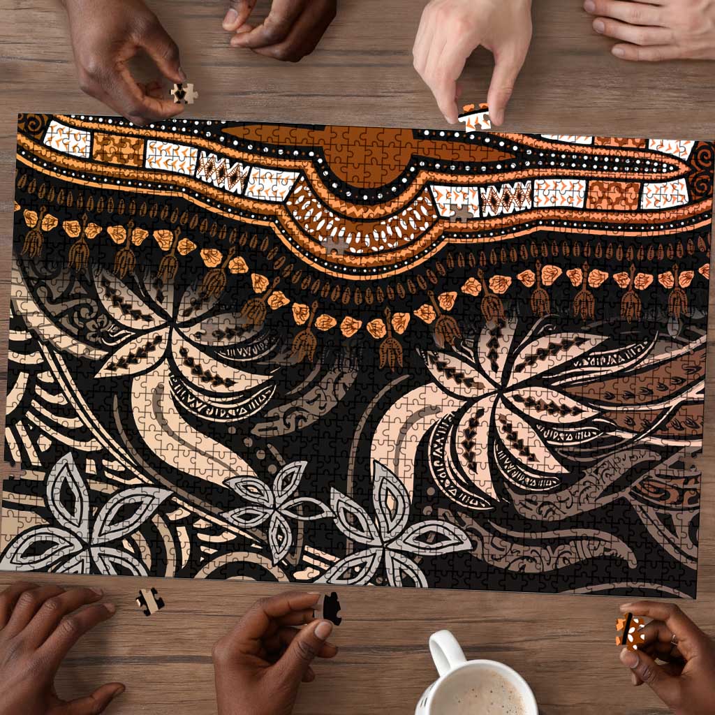 Polynesia Mixed African Dashiki Puzzle Afro-pacific Culture - Gold