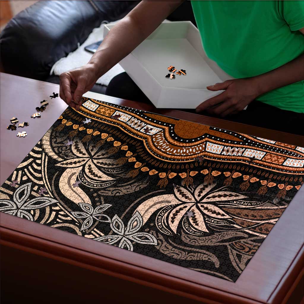 Polynesia Mixed African Dashiki Puzzle Afro-pacific Culture - Gold