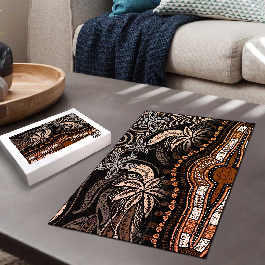 Polynesia Mixed African Dashiki Puzzle Afro-pacific Culture - Gold
