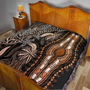 Polynesia Mixed African Dashiki Quilt Afro-pacific Culture - Gold