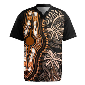 Polynesia Mixed African Dashiki Rugby Jersey Afro-pacific Culture - Gold