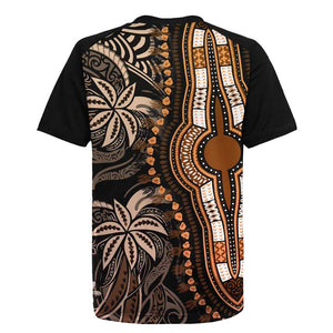 Polynesia Mixed African Dashiki Rugby Jersey Afro-pacific Culture - Gold