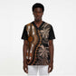 Polynesia Mixed African Dashiki Scrub Top Afro-pacific Culture - Gold