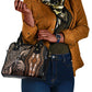 Polynesia Mixed African Dashiki Shoulder Handbag Afro-pacific Culture - Gold