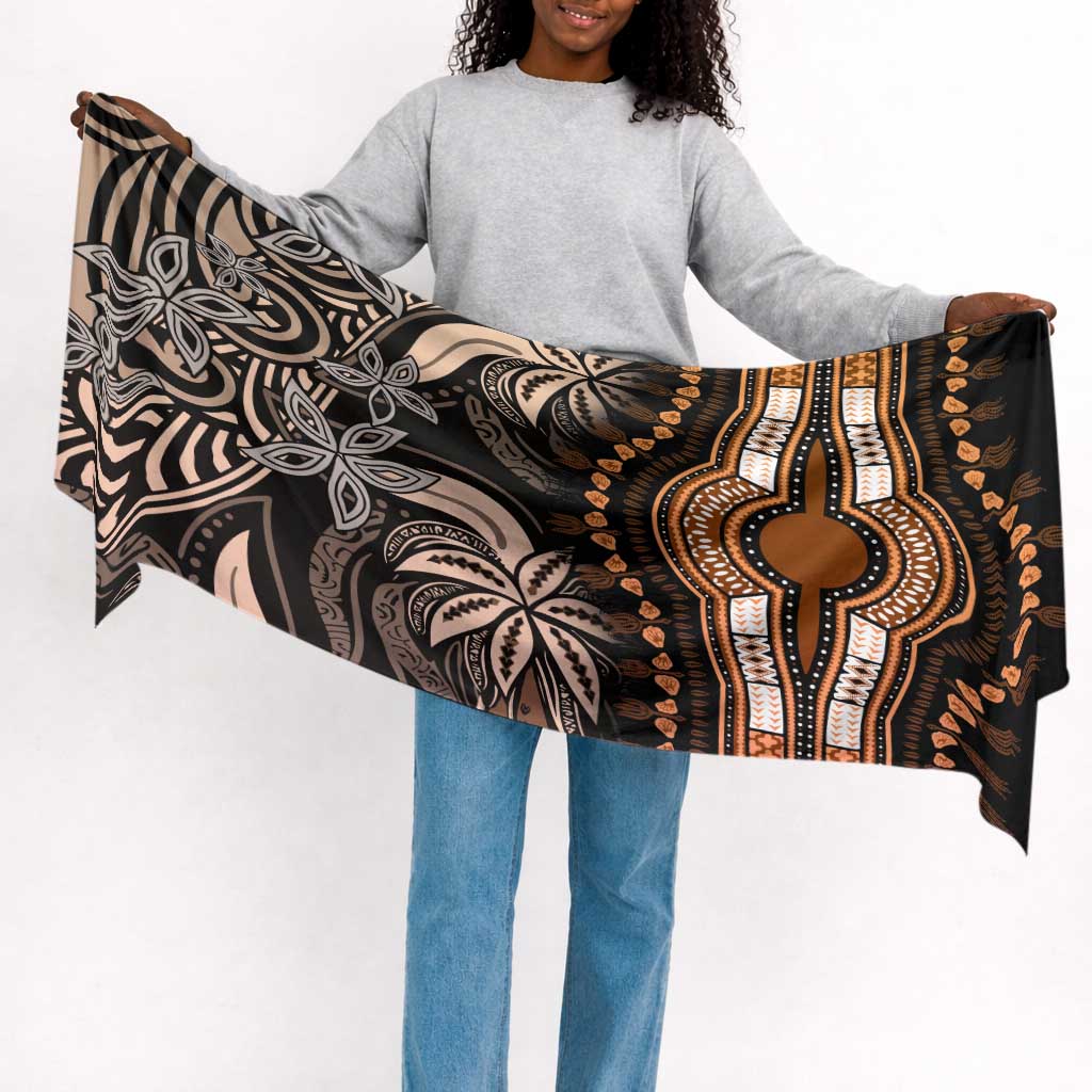 Polynesia Mixed African Dashiki Simple Headwrap Afro-pacific Culture - Gold