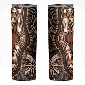 Polynesia Mixed African Dashiki Skinny Tumbler Afro-pacific Culture - Gold