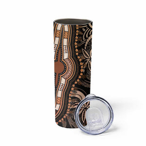 Polynesia Mixed African Dashiki Skinny Tumbler Afro-pacific Culture - Gold