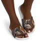 Polynesia Mixed African Dashiki Slide Sandals Afro-pacific Culture - Gold
