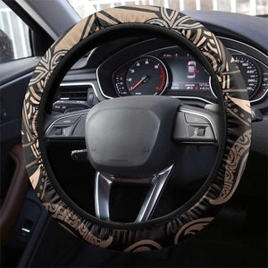 Polynesia Mixed African Dashiki Steering Wheel Cover Afro-pacific Culture - Gold