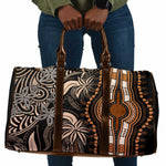 Polynesia Mixed African Dashiki Travel Bag Afro-pacific Culture - Gold