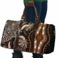 Polynesia Mixed African Dashiki Travel Bag Afro-pacific Culture - Gold