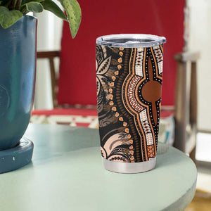 Polynesia Mixed African Dashiki Tumbler Cup Afro-pacific Culture - Gold