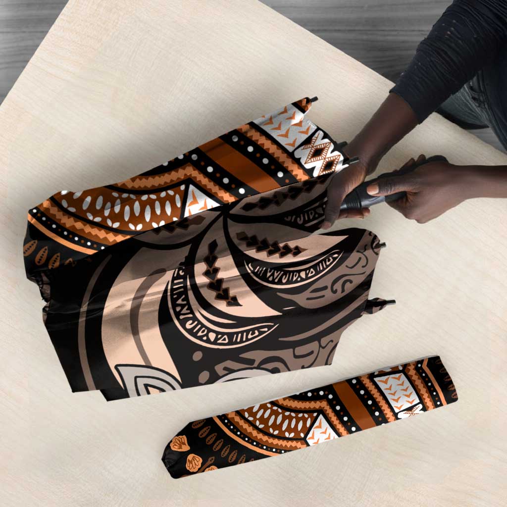 Polynesia Mixed African Dashiki Umbrella Afro-pacific Culture - Gold