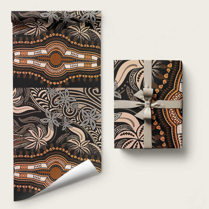 Polynesia Mixed African Dashiki Wrapping Paper Afro-pacific Culture - Gold - African Pride