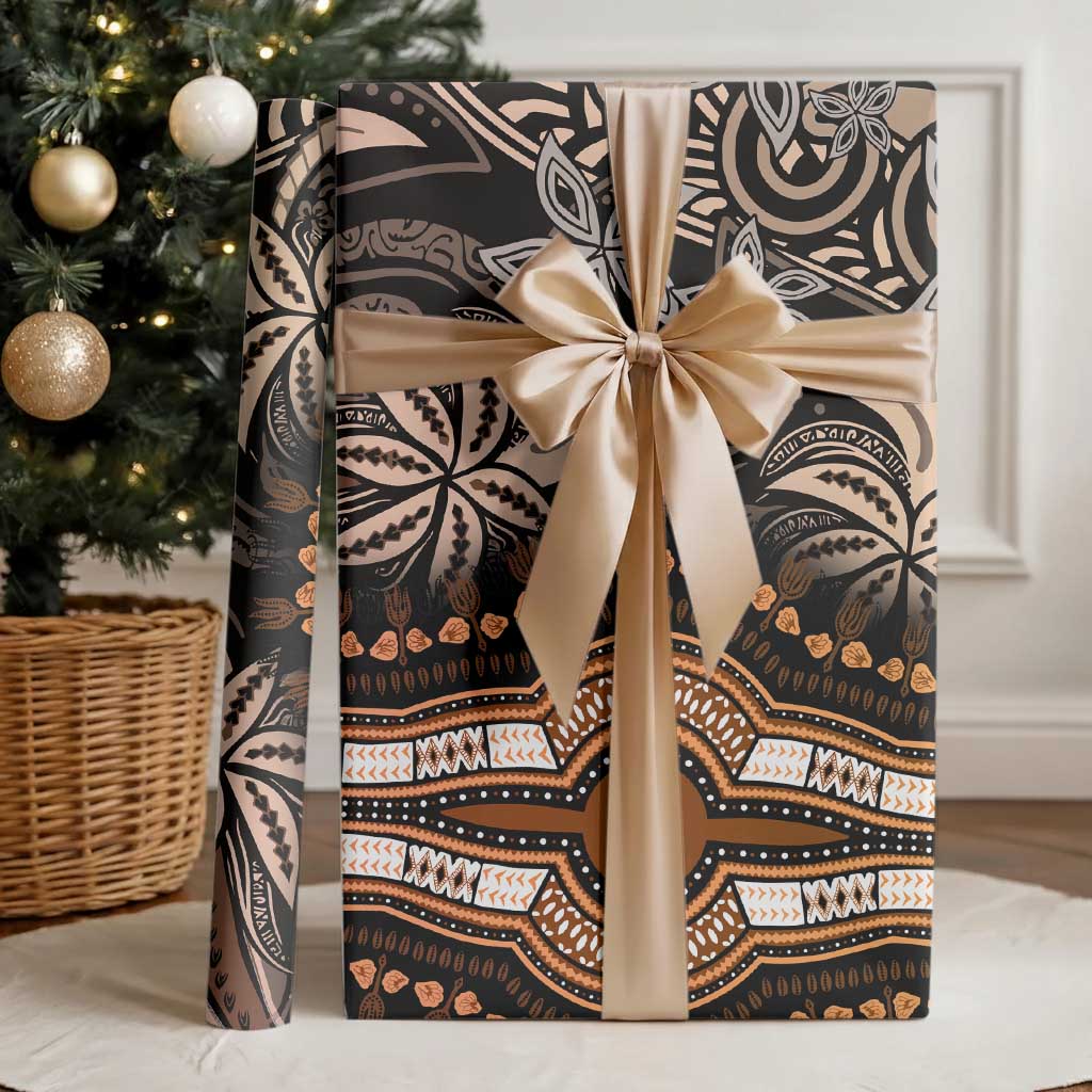 Polynesia Mixed African Dashiki Wrapping Paper Afro-pacific Culture - Gold - African Pride