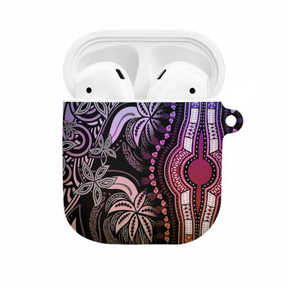Polynesia Mixed African Dashiki AirPods Case Afro-pacific Culture - Pastel