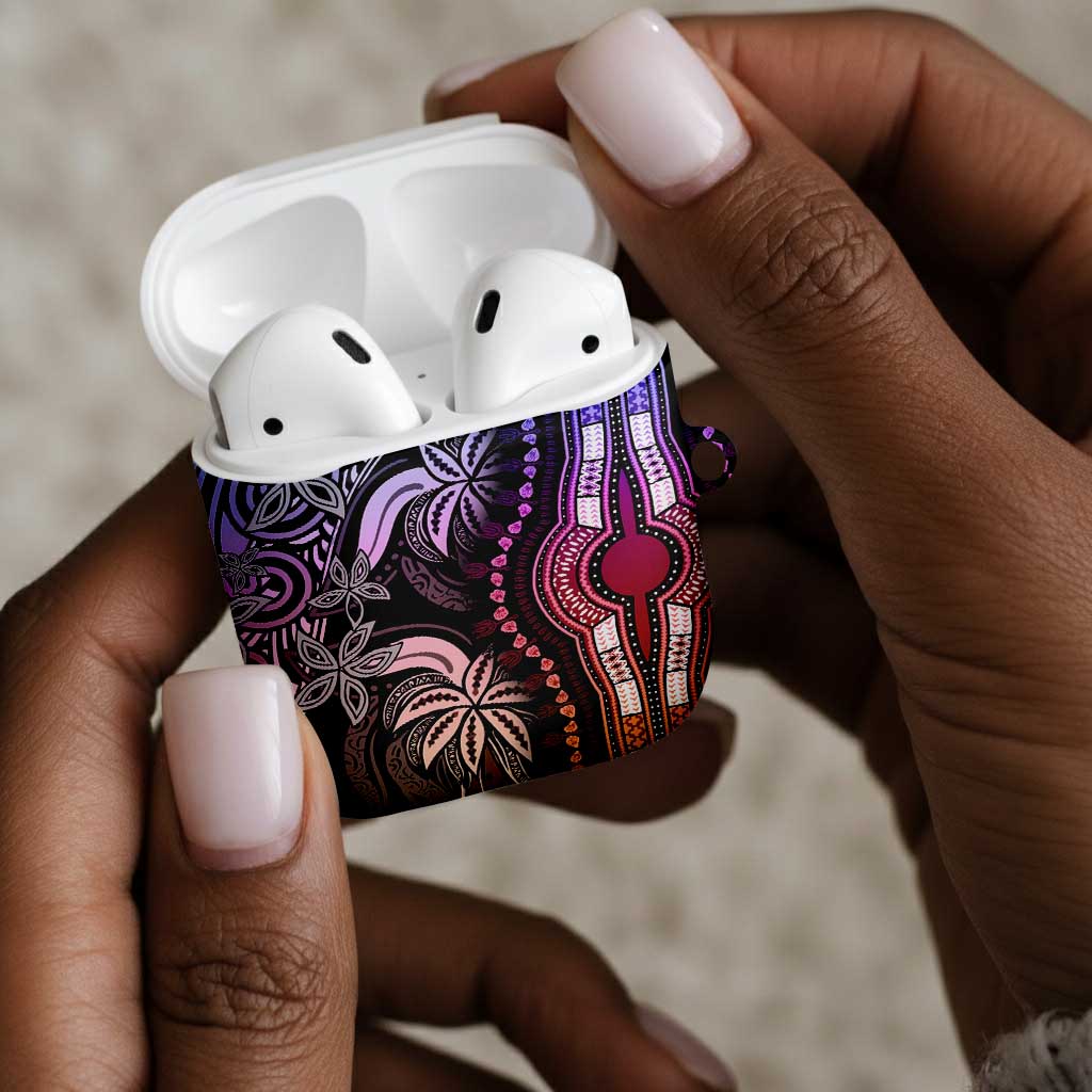 Polynesia Mixed African Dashiki AirPods Case Afro-pacific Culture - Pastel