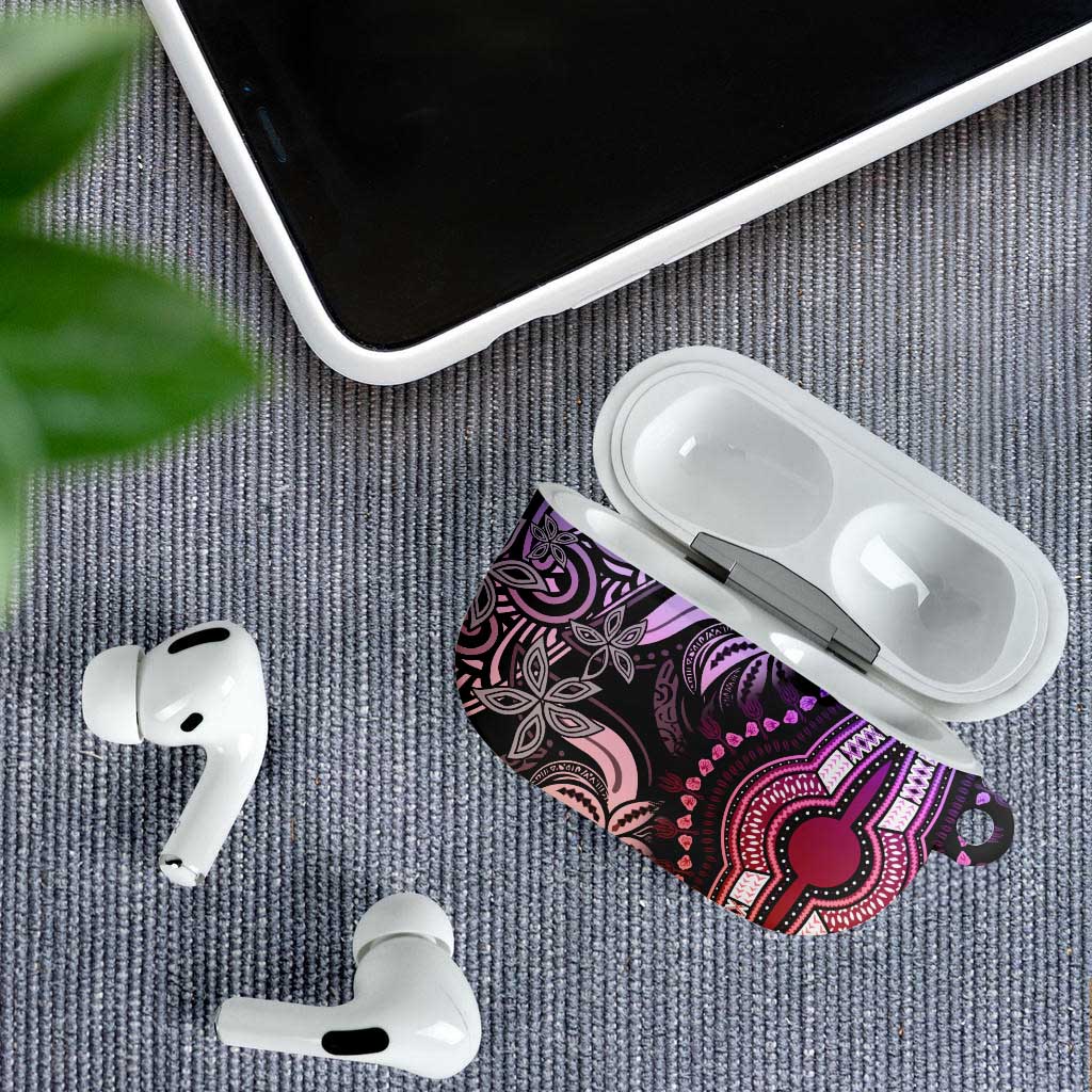 Polynesia Mixed African Dashiki AirPods Case Afro-pacific Culture - Pastel
