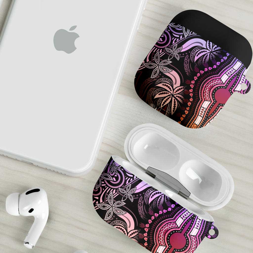Polynesia Mixed African Dashiki AirPods Case Afro-pacific Culture - Pastel