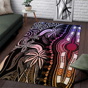 Polynesia Mixed African Dashiki Area Rug Afro-pacific Culture - Pastel