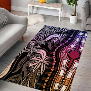 Polynesia Mixed African Dashiki Area Rug Afro-pacific Culture - Pastel