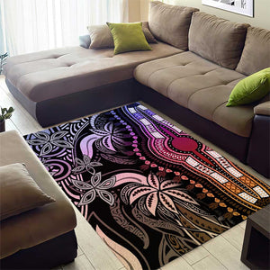 Polynesia Mixed African Dashiki Area Rug Afro-pacific Culture - Pastel