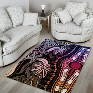 Polynesia Mixed African Dashiki Area Rug Afro-pacific Culture - Pastel