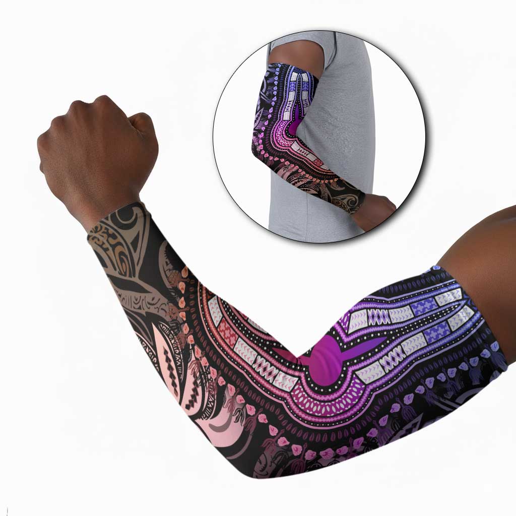 Polynesia Mixed African Dashiki Arm Sleeves Afro-pacific Culture - Pastel
