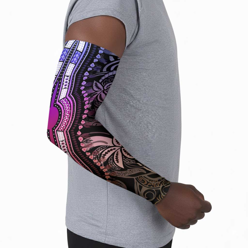 Polynesia Mixed African Dashiki Arm Sleeves Afro-pacific Culture - Pastel
