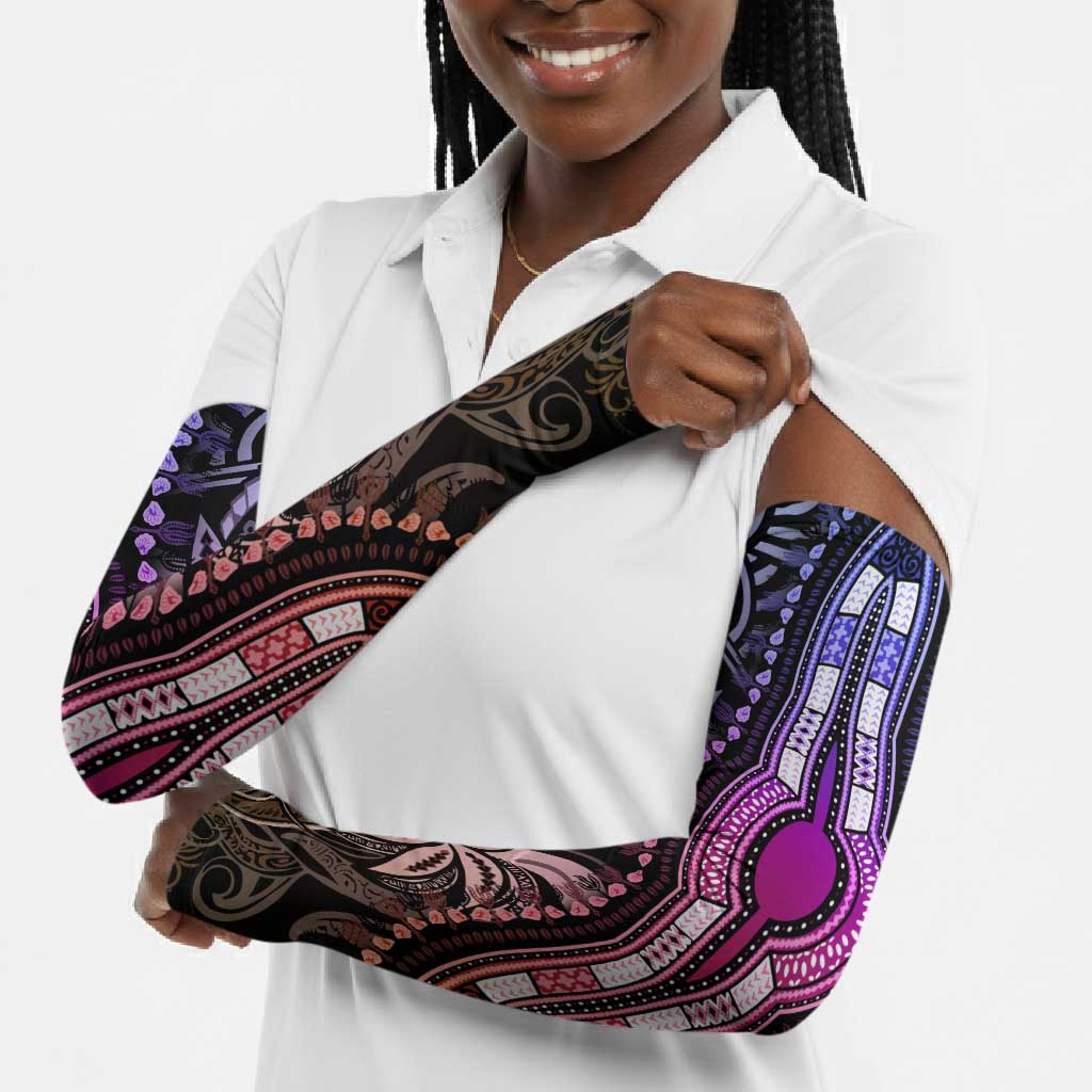 Polynesia Mixed African Dashiki Arm Sleeves Afro-pacific Culture - Pastel