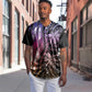 Polynesia Mixed African Dashiki Baseball Jersey Afro-pacific Culture - Pastel