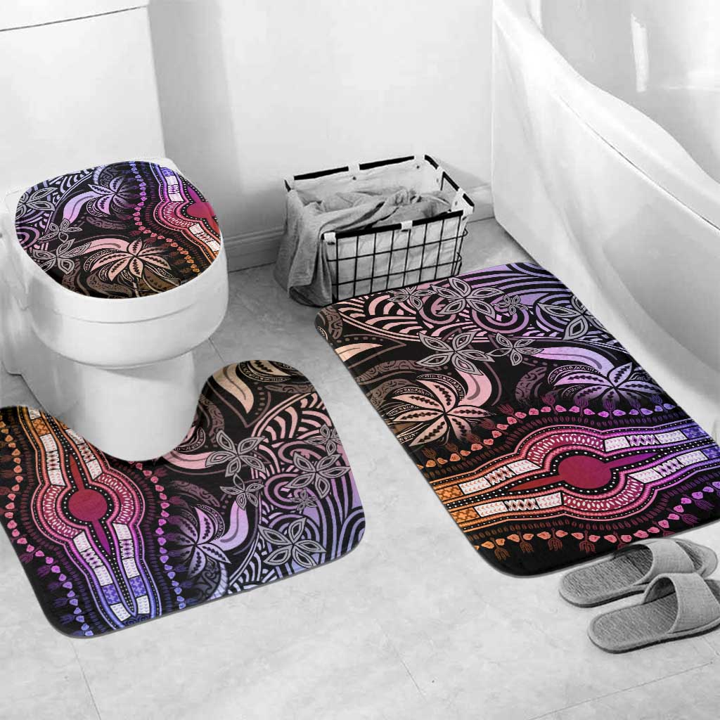 Polynesia Mixed African Dashiki Bathroom Set Afro-pacific Culture - Pastel