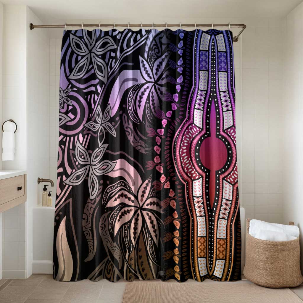 Polynesia Mixed African Dashiki Bathroom Set Afro-pacific Culture - Pastel