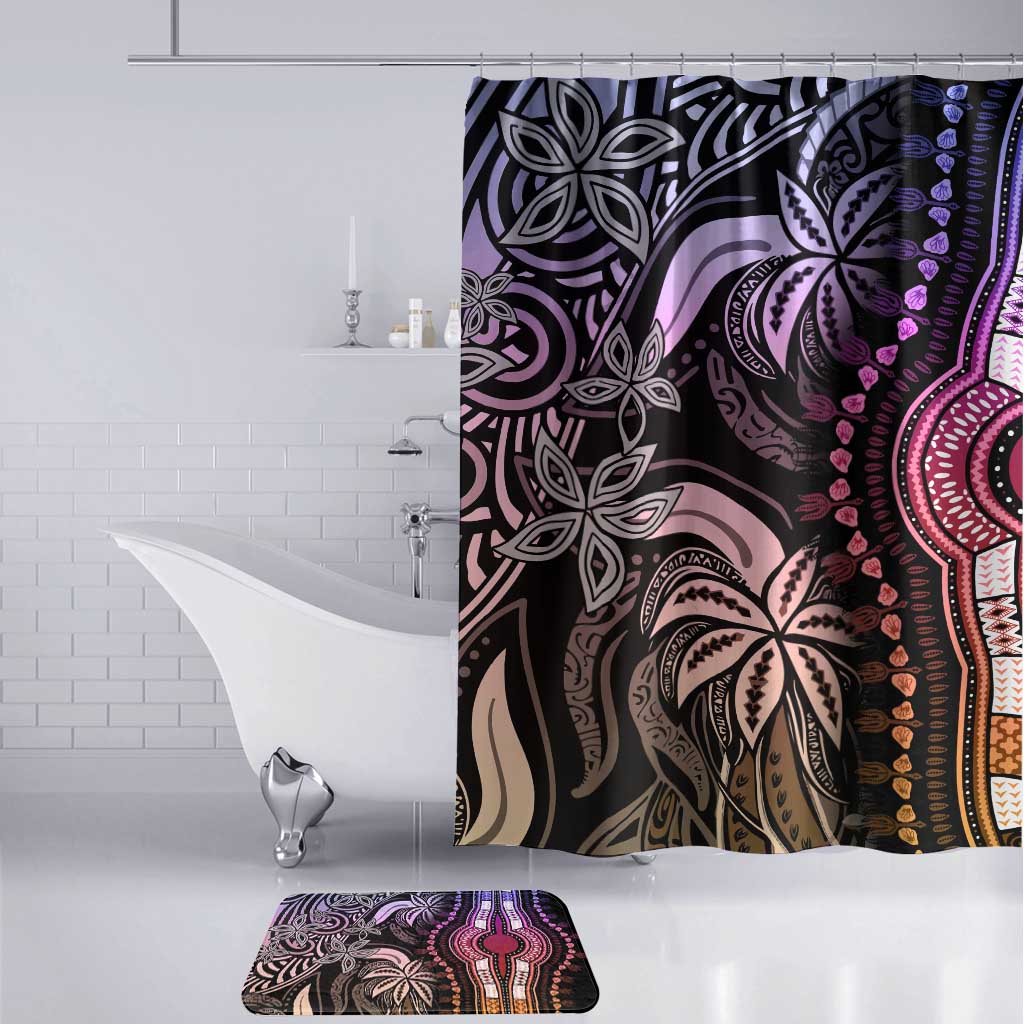 Polynesia Mixed African Dashiki Bathroom Set Afro-pacific Culture - Pastel