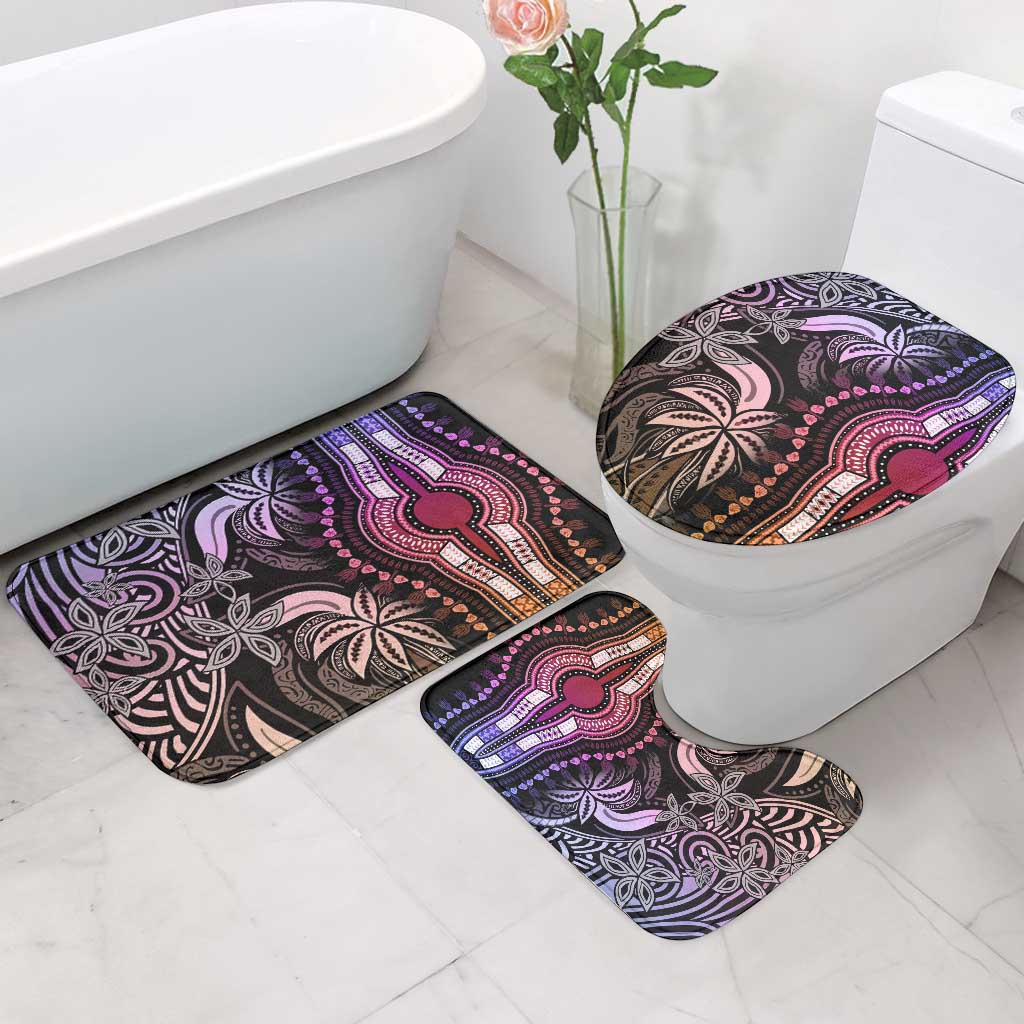 Polynesia Mixed African Dashiki Bathroom Set Afro-pacific Culture - Pastel