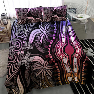 Polynesia Mixed African Dashiki Bedding Set Afro-pacific Culture - Pastel