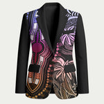 Polynesia Mixed African Dashiki Blazer Afro-pacific Culture - Pastel
