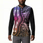 Polynesia Mixed African Dashiki Button Sweatshirt Afro-pacific Culture - Pastel
