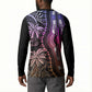 Polynesia Mixed African Dashiki Button Sweatshirt Afro-pacific Culture - Pastel