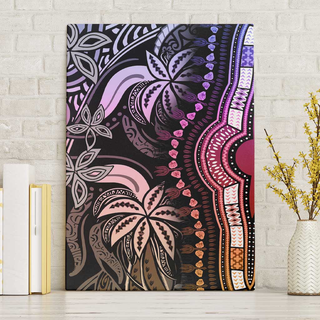 Polynesia Mixed African Dashiki Canvas Wall Art Afro-pacific Culture - Pastel